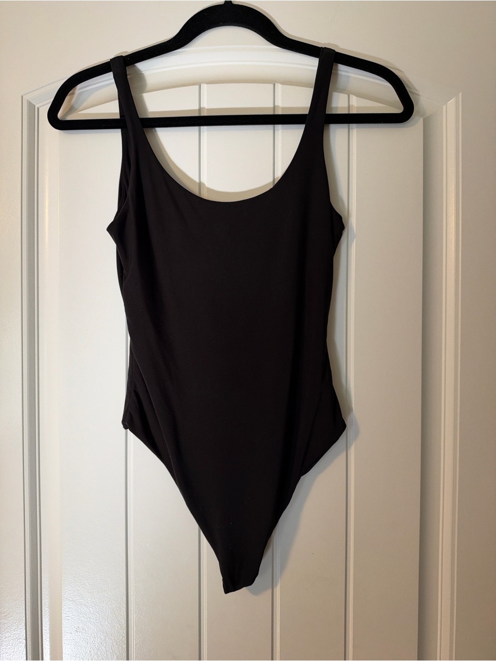 Classic Black Scoop Neck Bodysuit